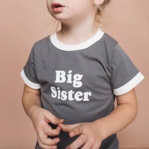 Big Sister Ringer Tee, The Bee & The Fox Sz 6
